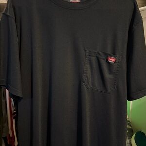 Wrangler Black Short Sleeve T-Shirt with Pocket